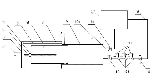 Water meter calibrating device and method for water meter calibration