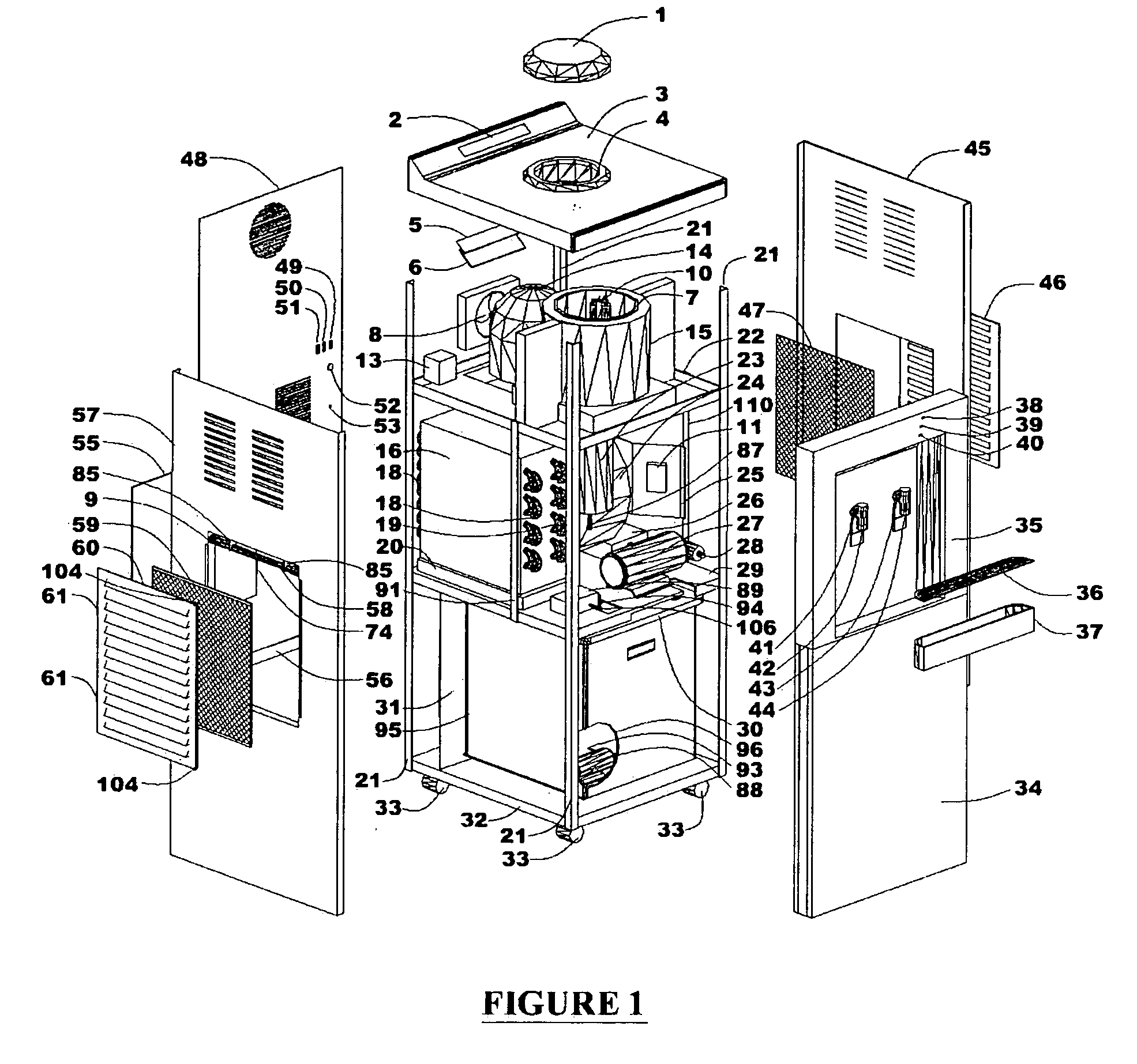 Combination dehydrator, dry return air and condensed water generator/dispenser