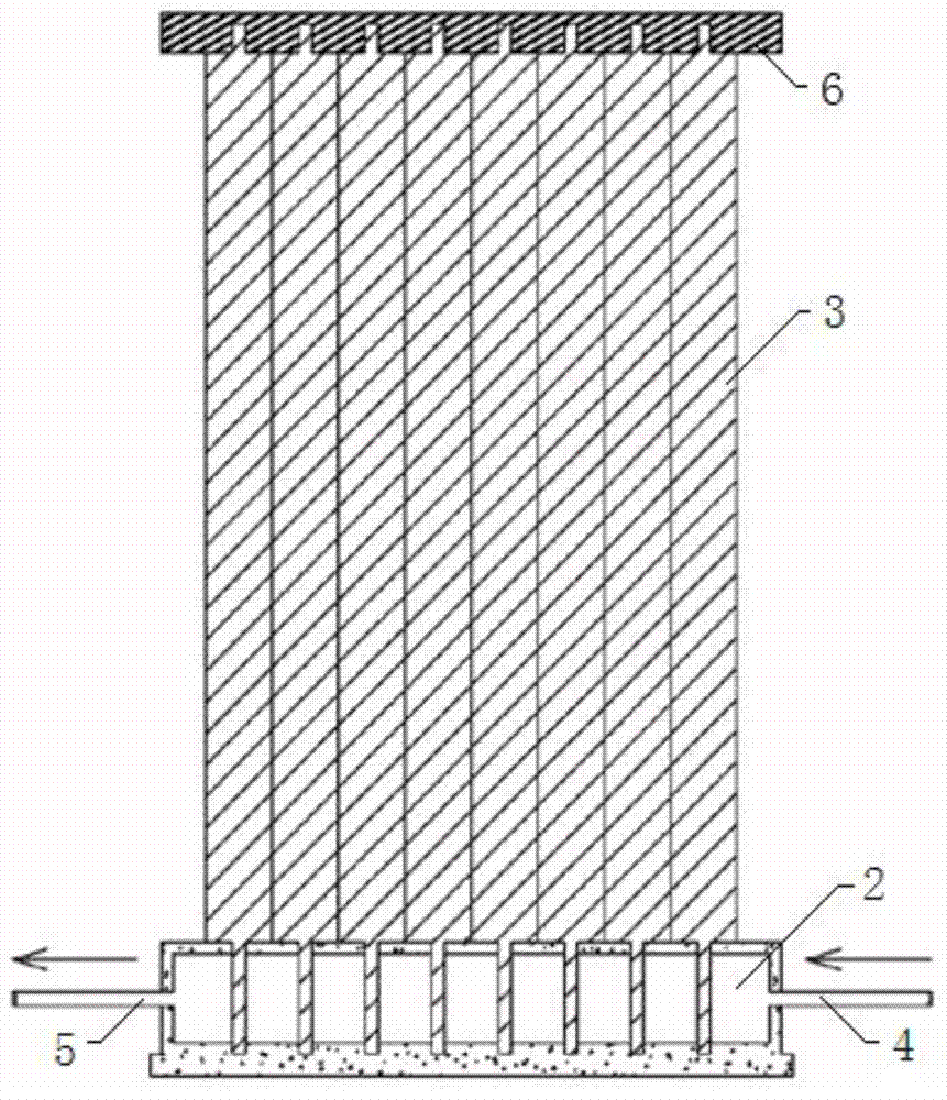 Shading device made of ceramic blades and ceramic blade production method