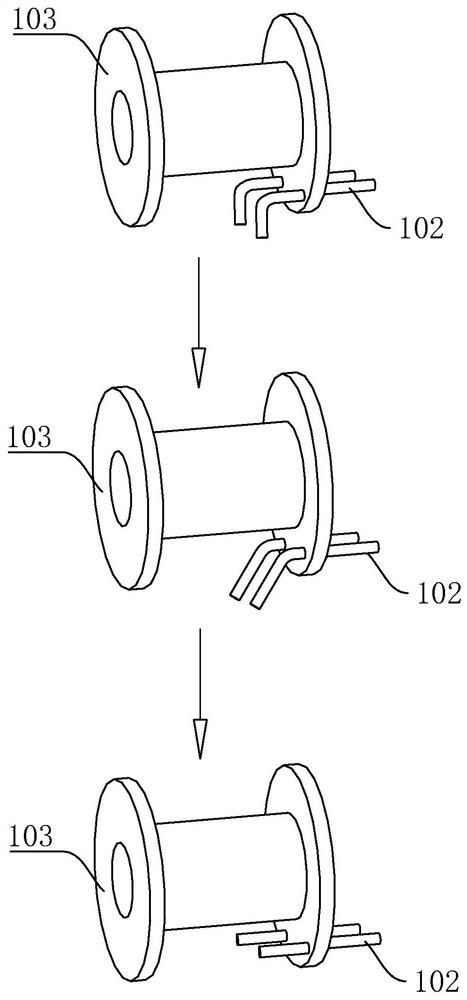 Welding system of relay coil processing device