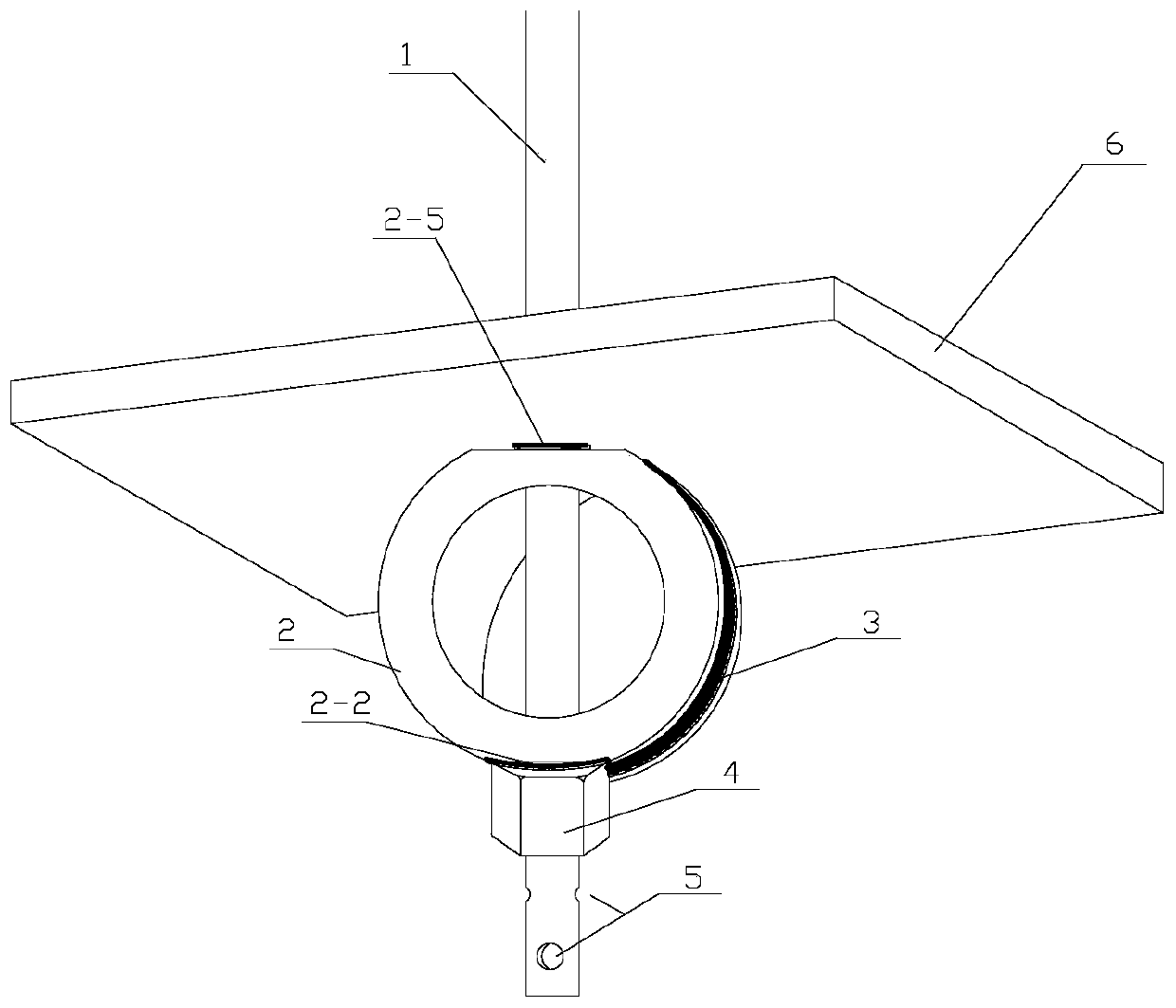 A bolt support device and method for deforming an energy-absorbing anchor ring and preventing bolt fracture and ejection