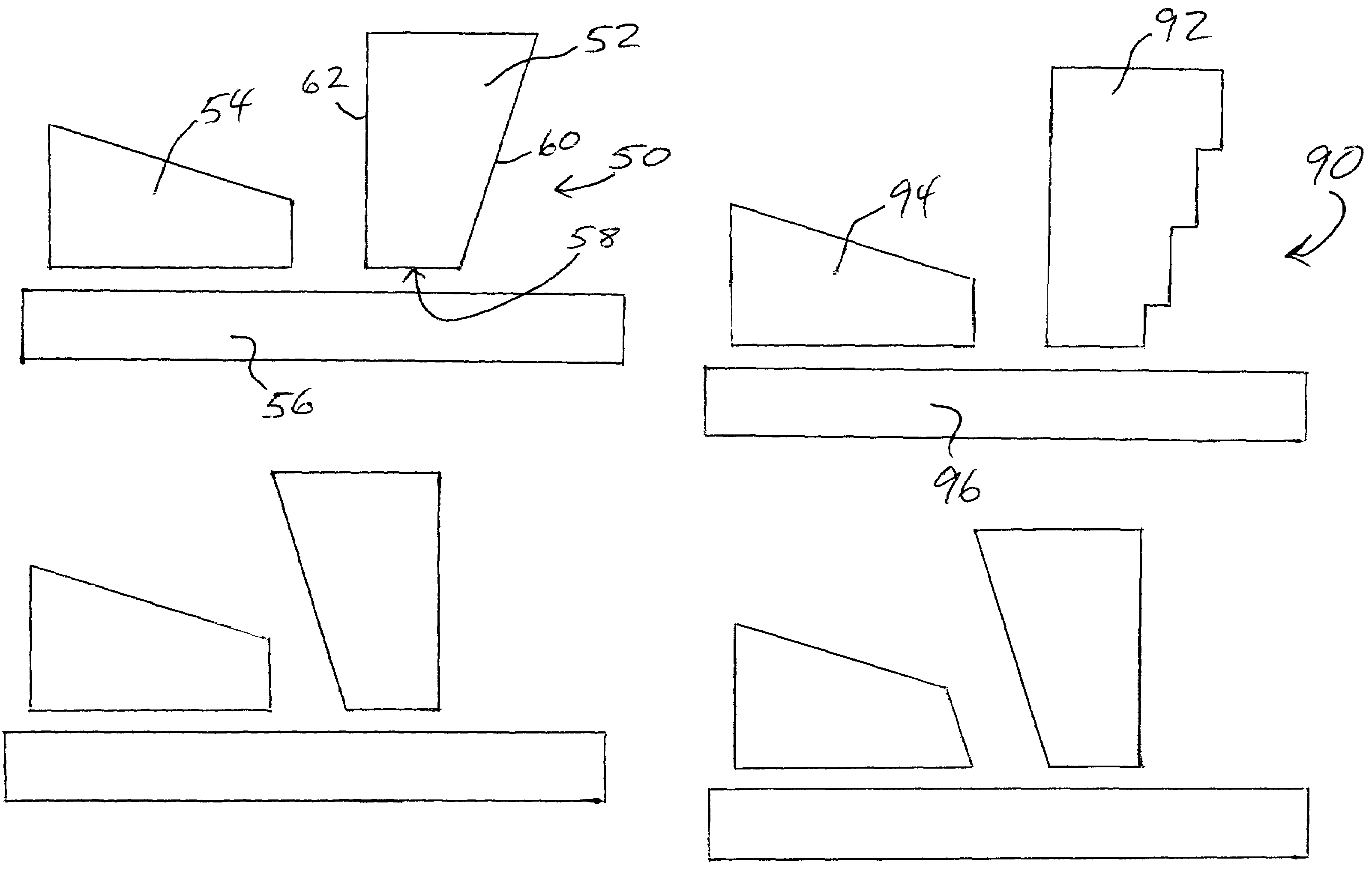 Tapered write pole for reduced skew effect