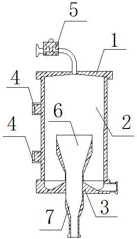 Bubble trap for separating gas and liquid and stabilizing flow rate of fluid