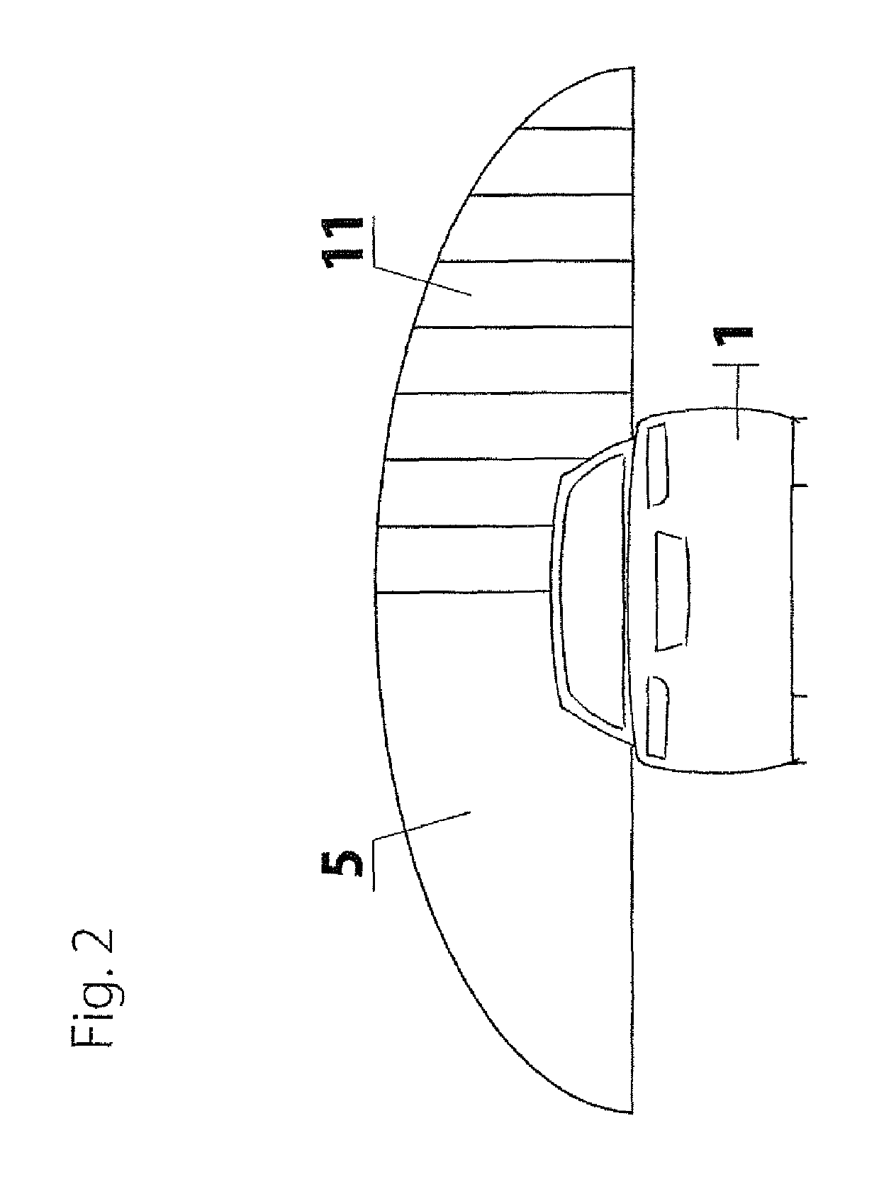 Arrangement and method for producing an asymmetrical, glare-free high-beam