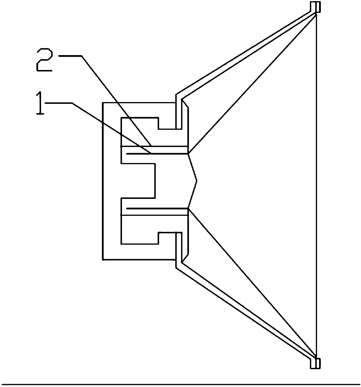 Structure for strengthening loudspeaker diaphragm, method for strengthening loudspeaker diaphragm and loudspeaker