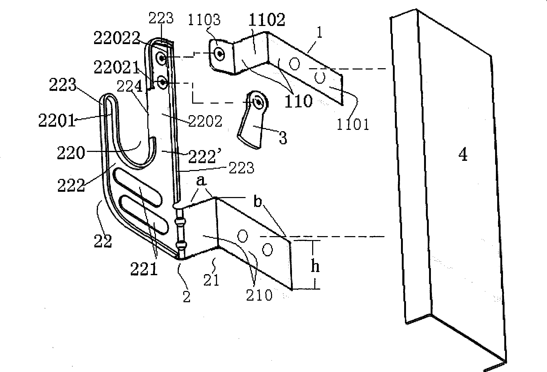 Hook components for stairs