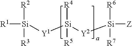 Organomodified carbosiloxane monomers containing compositions and uses thereof