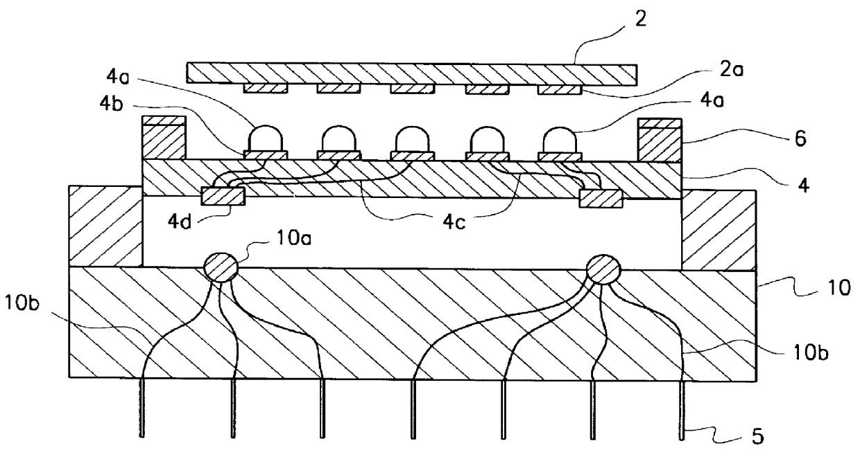 Fine pitch contact device employing a compliant conductive polymer bump