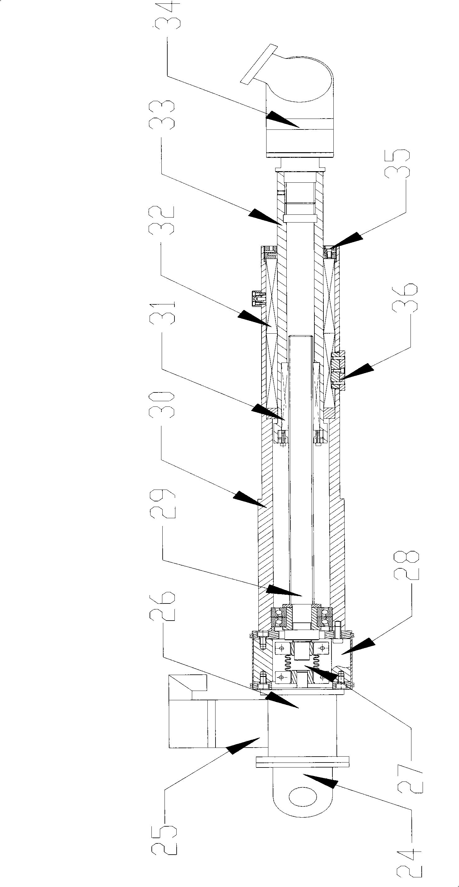 Five freedoms turbine blade series-parallel repair robot