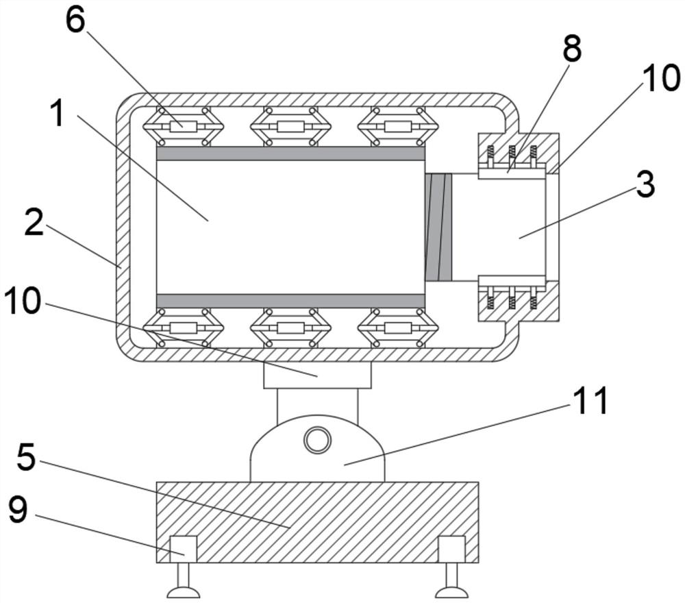 Multimedia equipment-based high-efficiency anti-shake projector