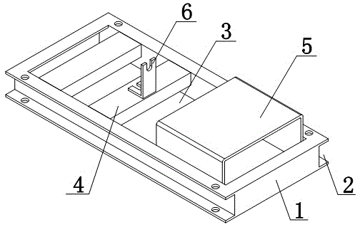 Middle layer separation frame of storage bin