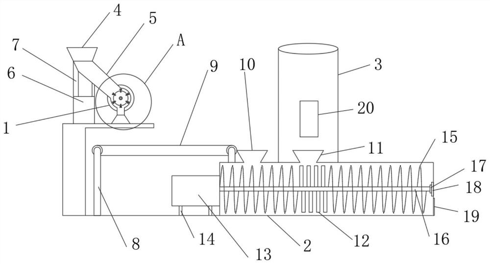 Sludge mixing device for manufacturing ceramsite