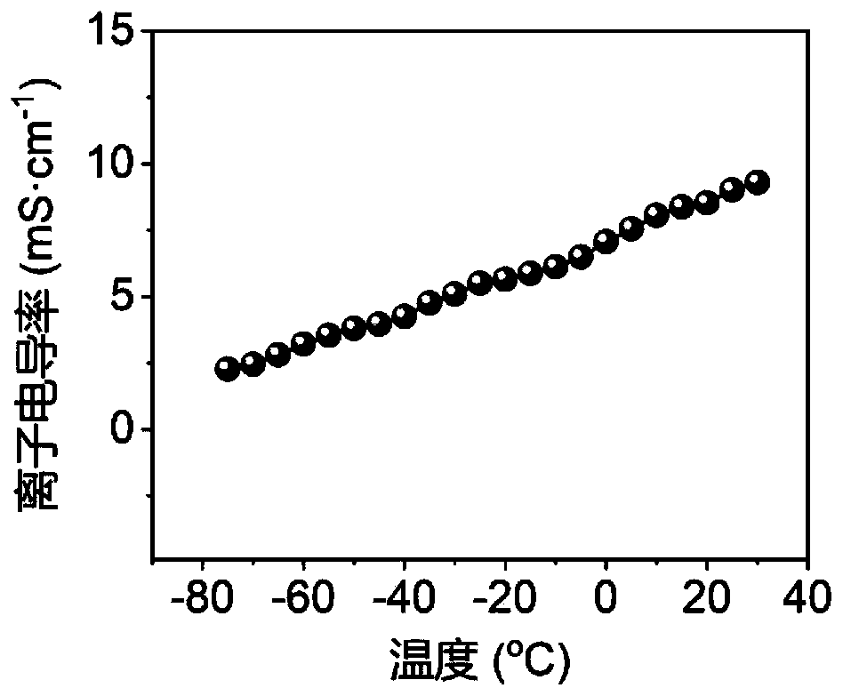 Lithium carbon dioxide battery capable of working at low temperature and preparation method thereof