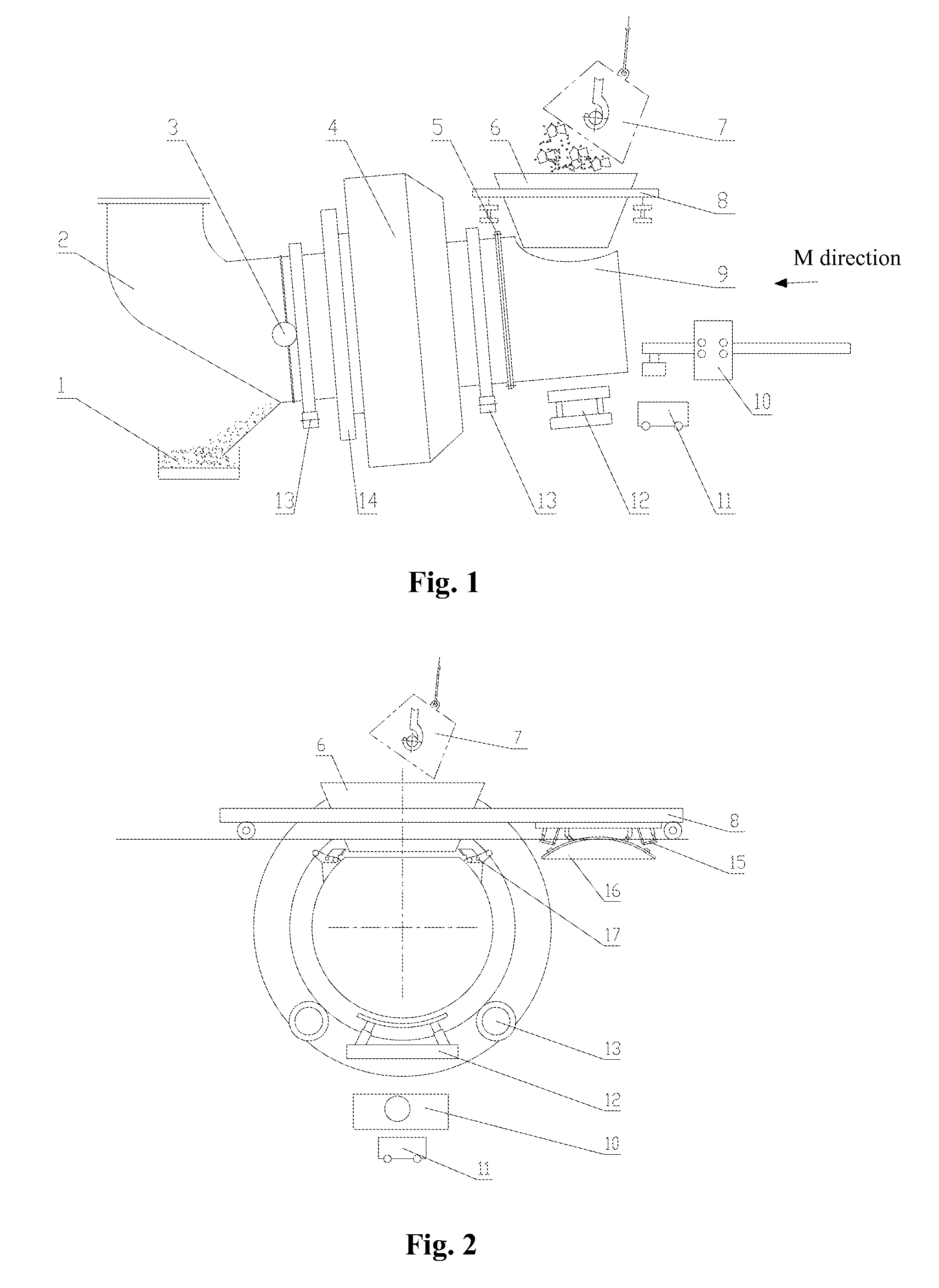 Processing method and system for high-temperature solid steel slag