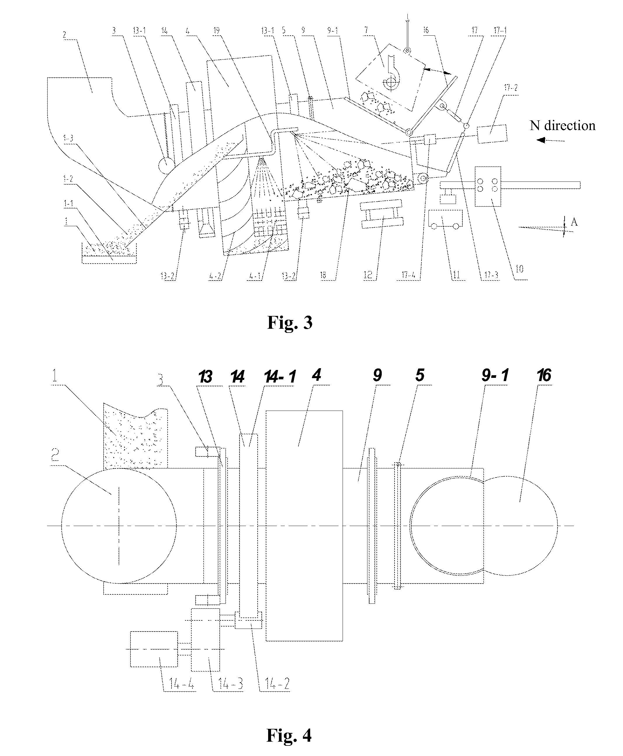 Processing method and system for high-temperature solid steel slag