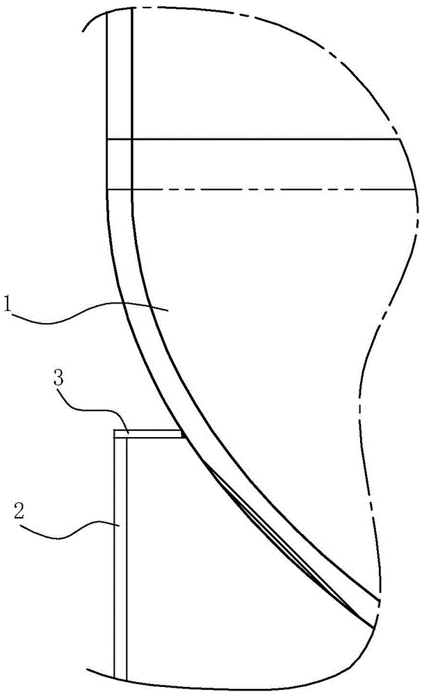 Welding method of tower body and skirt of a large cryogenic tower