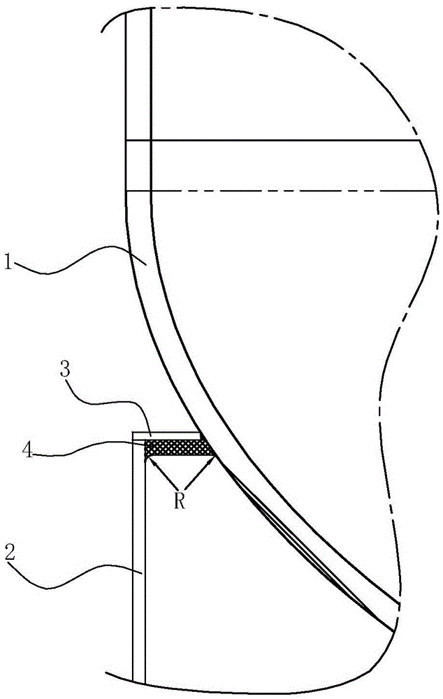 Welding method of tower body and skirt of a large cryogenic tower