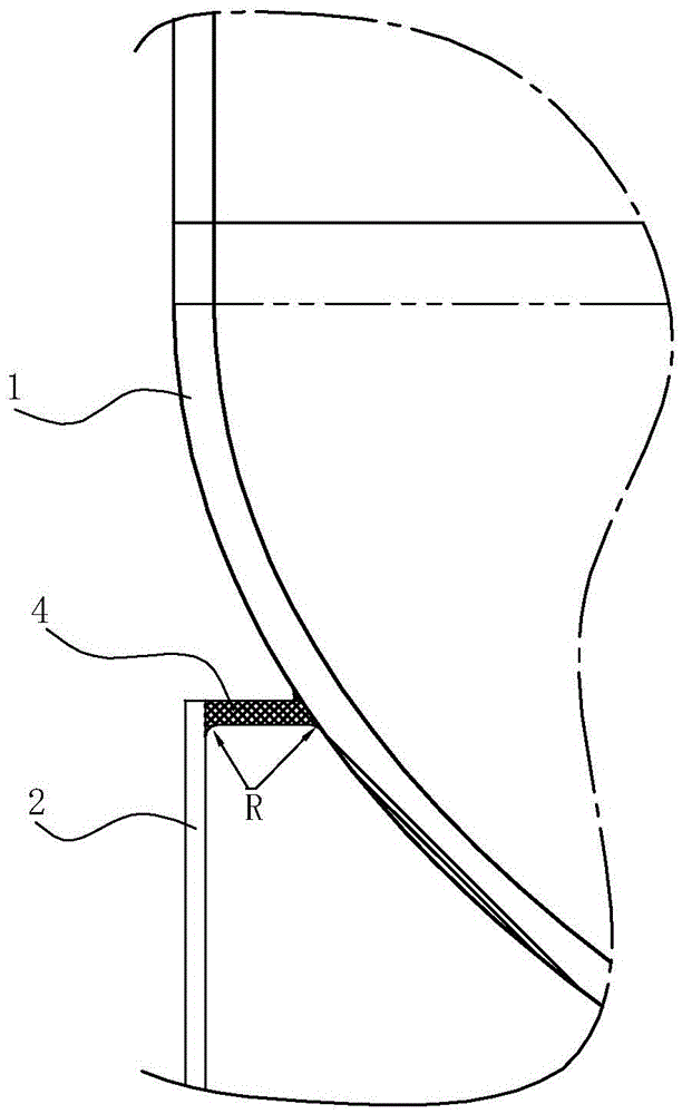 Welding method of tower body and skirt of a large cryogenic tower