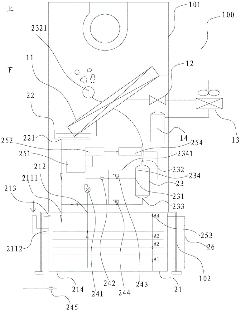 Humidification device for air conditioner, air conditioner and humidification method of air conditioner