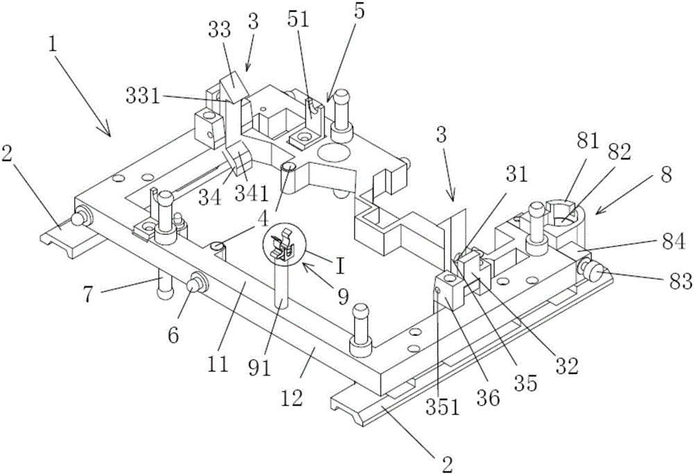 Fixture of car gearbox valve body