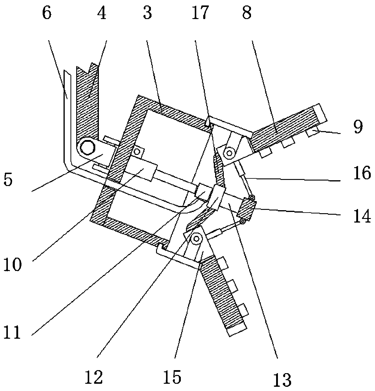 An adjustable rotary spraying rack for agricultural spraying drones