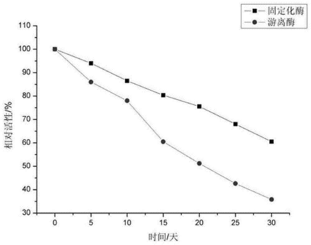 A kind of preparation method of immobilized enzyme