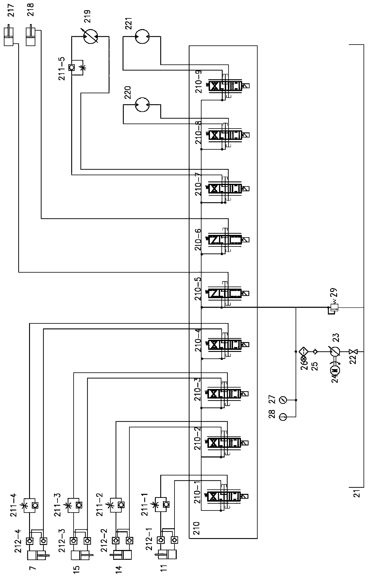 An automatic lifting drilling rig for high-level drilling in medium-thick coal seams and its realization method