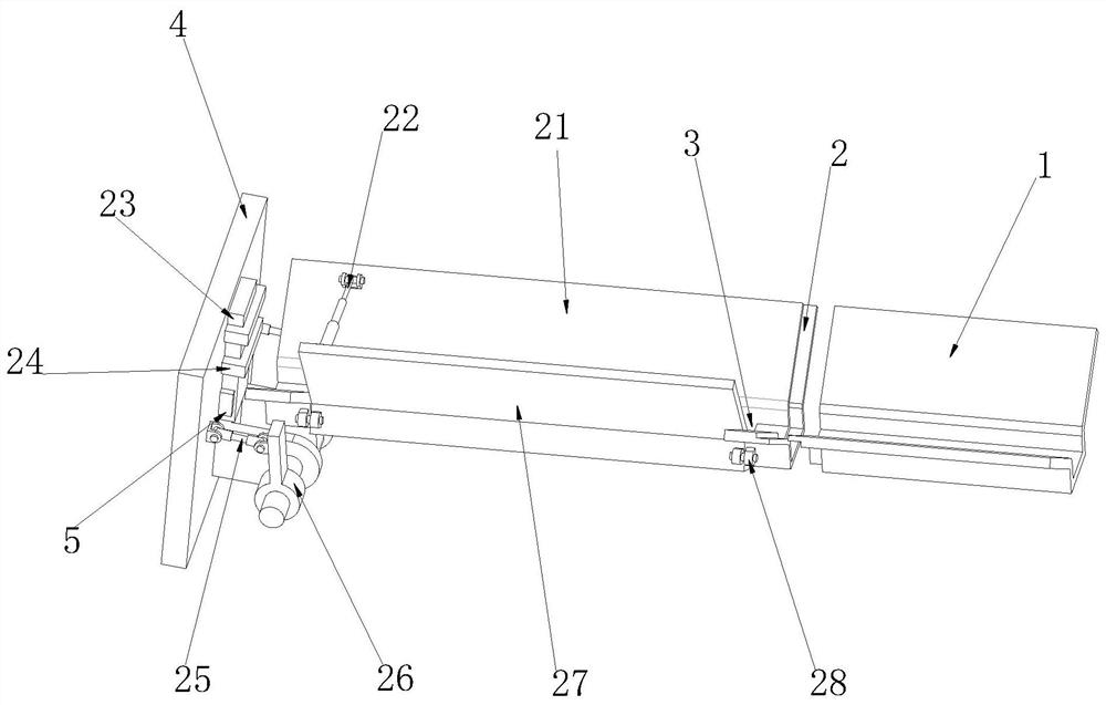 A large plate electrolytic refinement lead cathode plate copper rod receiving buffer protection device