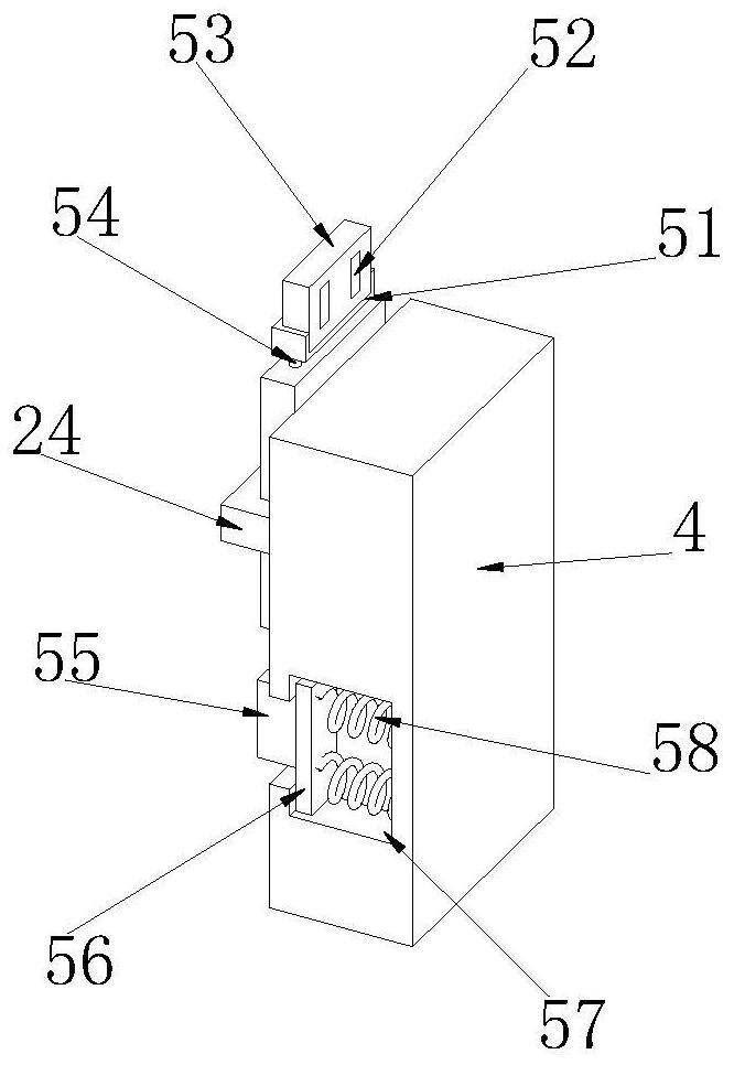 A large plate electrolytic refinement lead cathode plate copper rod receiving buffer protection device