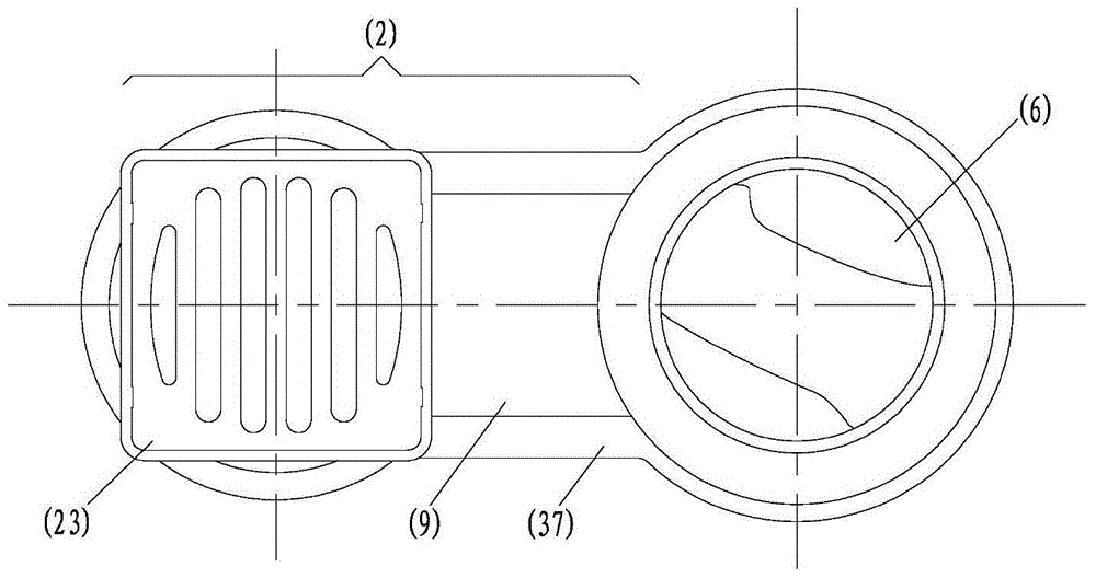 Expansion type drainage concentrator for building balcony