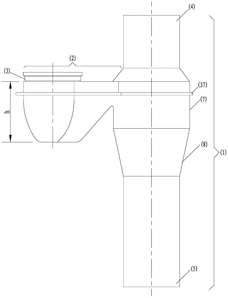 Expansion type drainage concentrator for building balcony