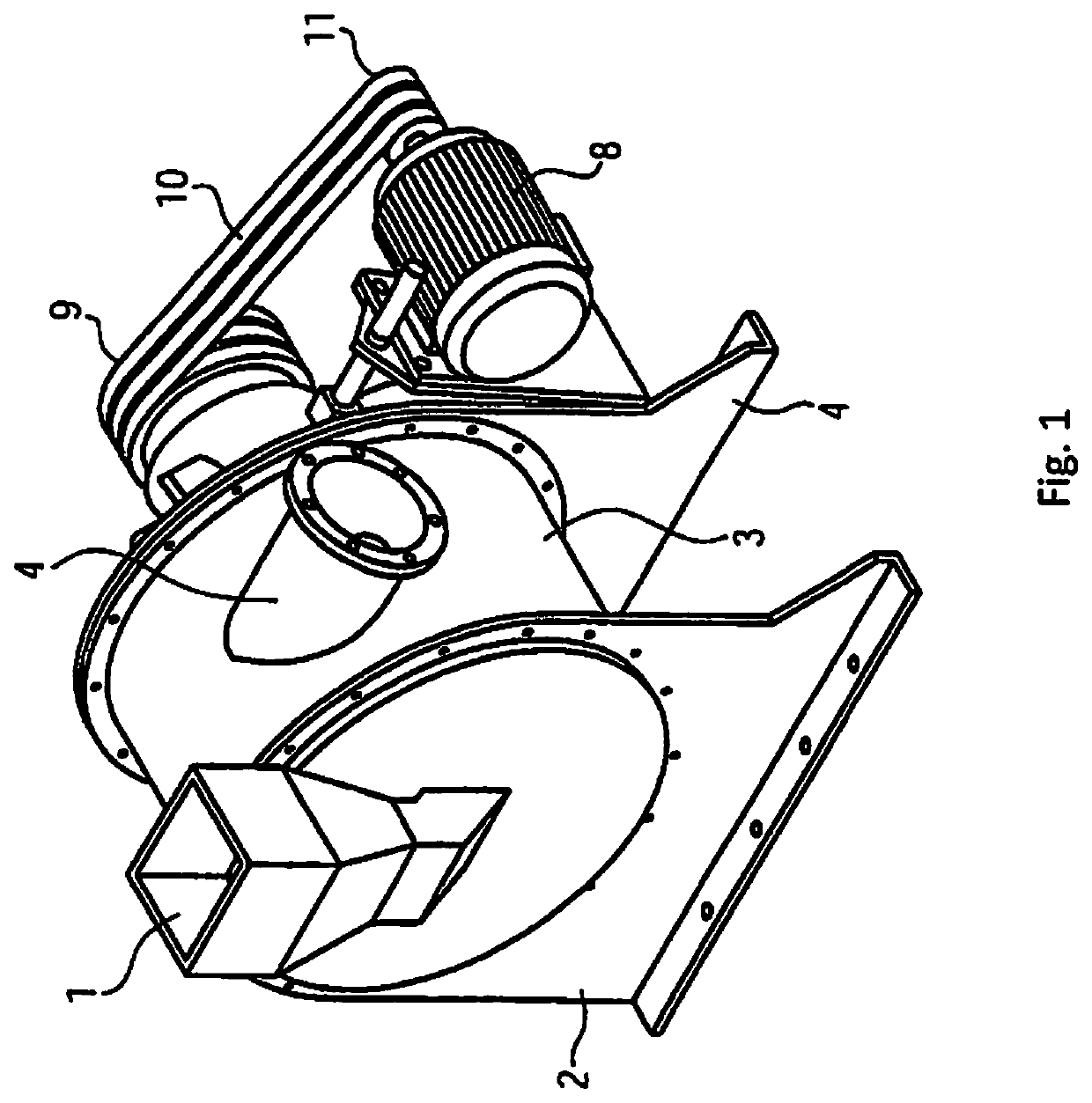 Device and method for ore-crushing with recycling