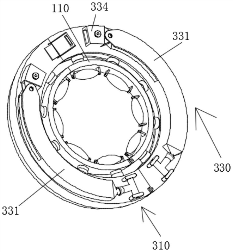 A water pipe fixing frame for reducing the labor intensity of fire fighting