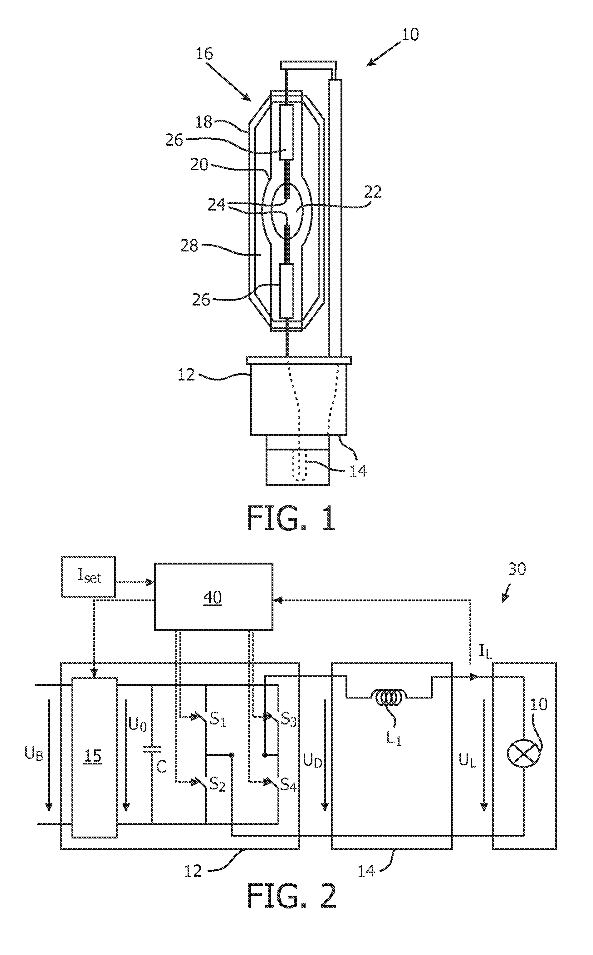 Pulsed operation of a discharge lamp