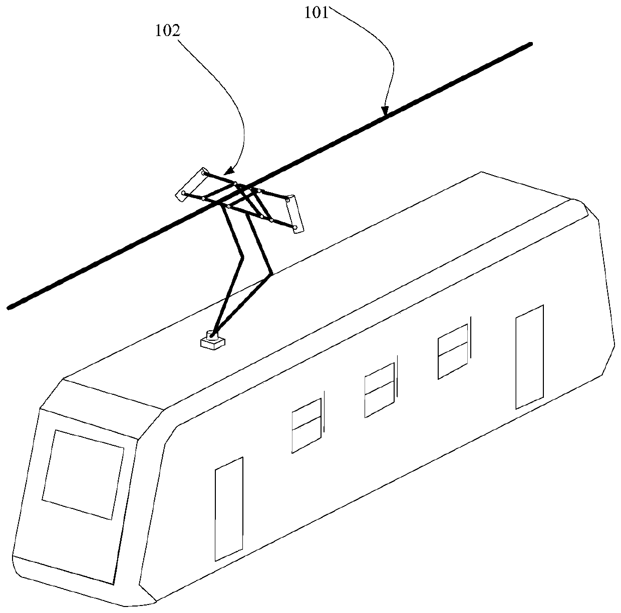 Train storage battery traction system and method and train