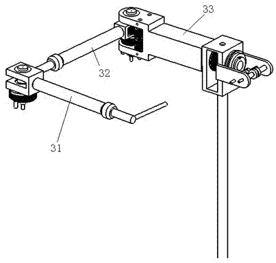 Cable-controlled upper limb functional training robotic arm