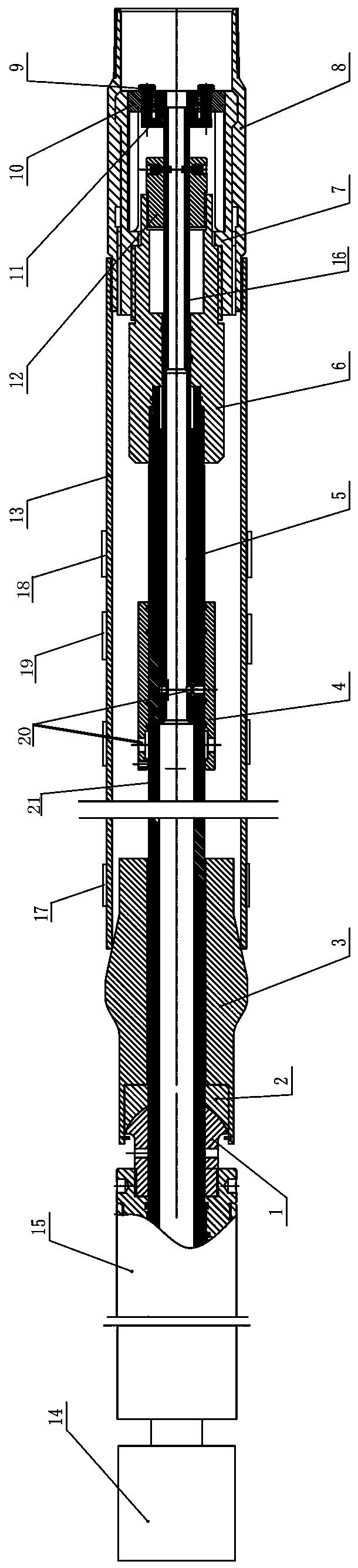 Expansion liner hanger with hydraulic double drop mechanism