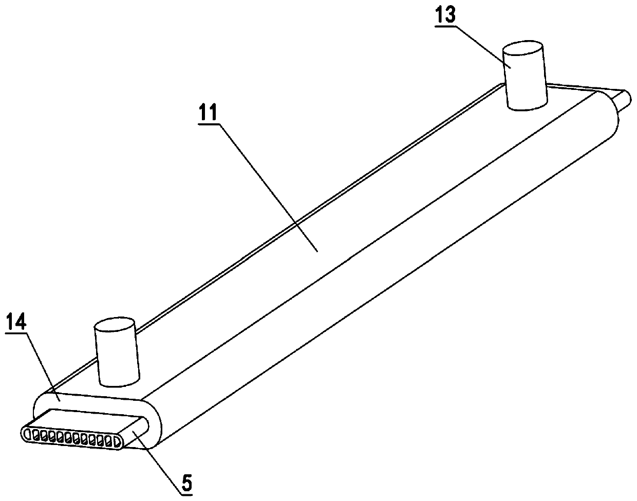 Micro channel condenser for circulating type air source heat pump water heater