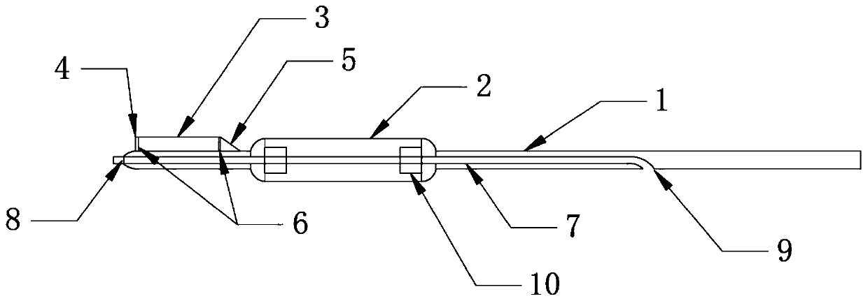 Head-end double-lumen balloon catheter