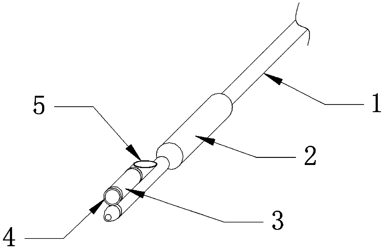 Head-end double-lumen balloon catheter