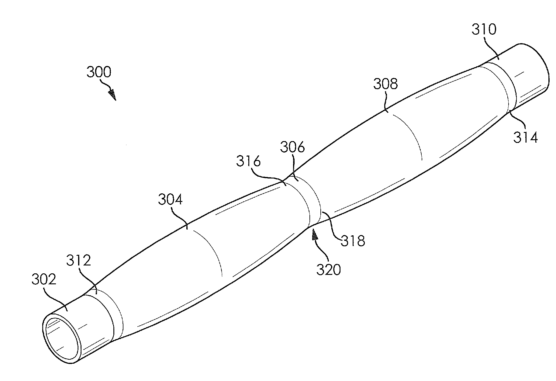 Hydroformed driveshaft tube with secondary shape