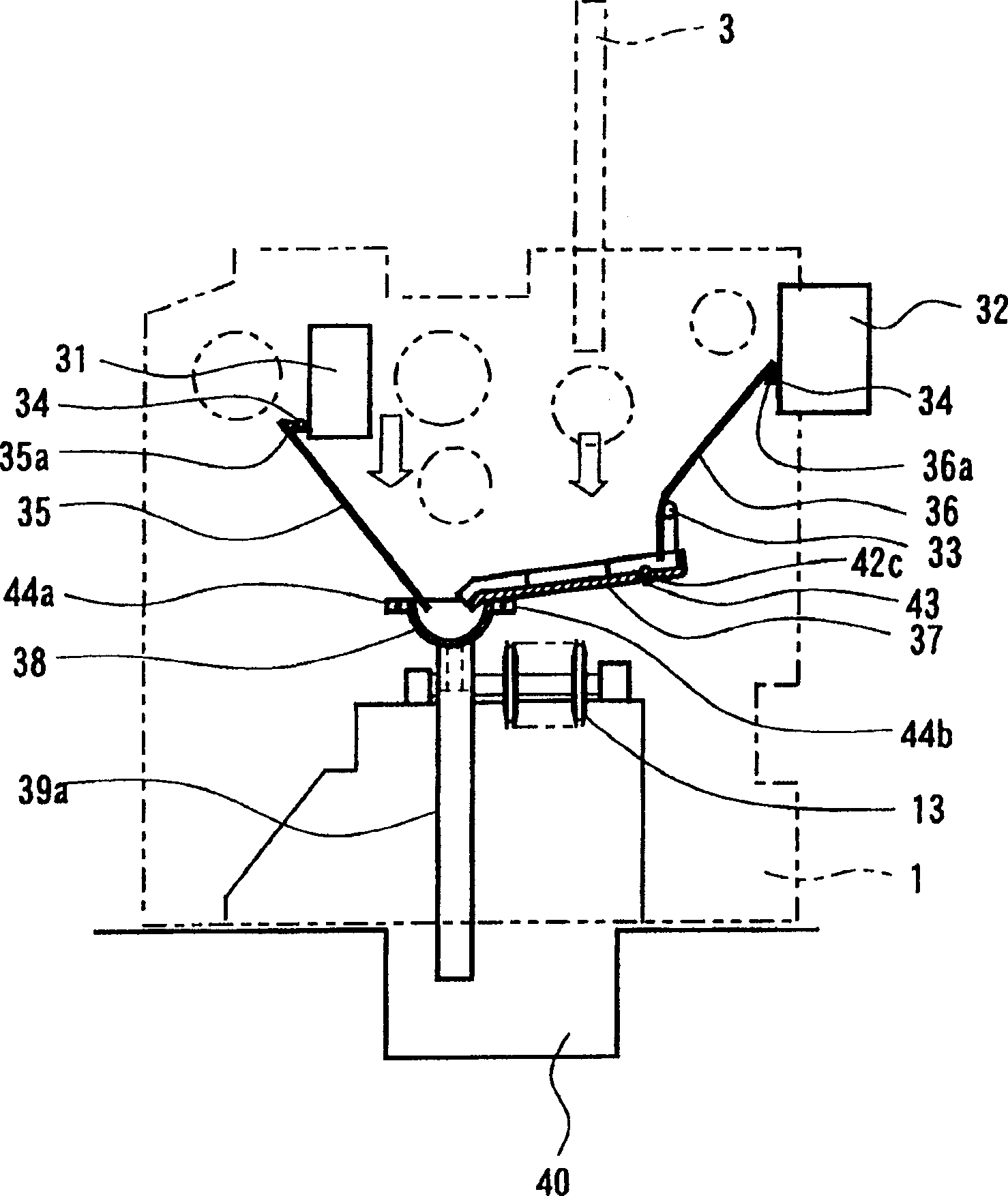 Water proof device of open driving part in water  jet loom