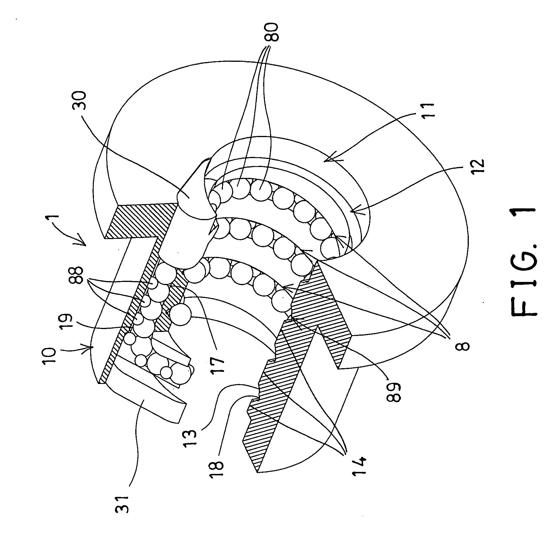 Ball screw device having bearing spacer