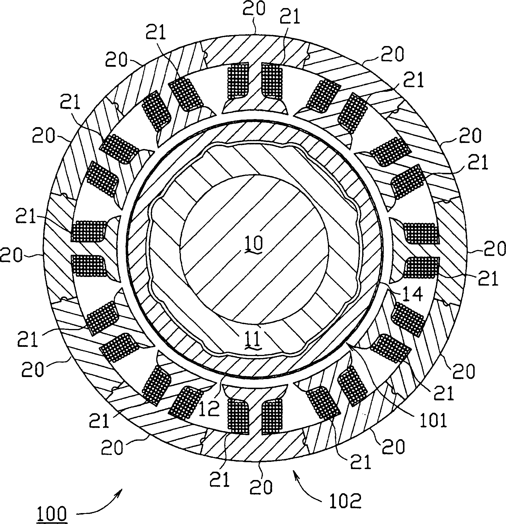 Rotor for brushless motor and brushless motor