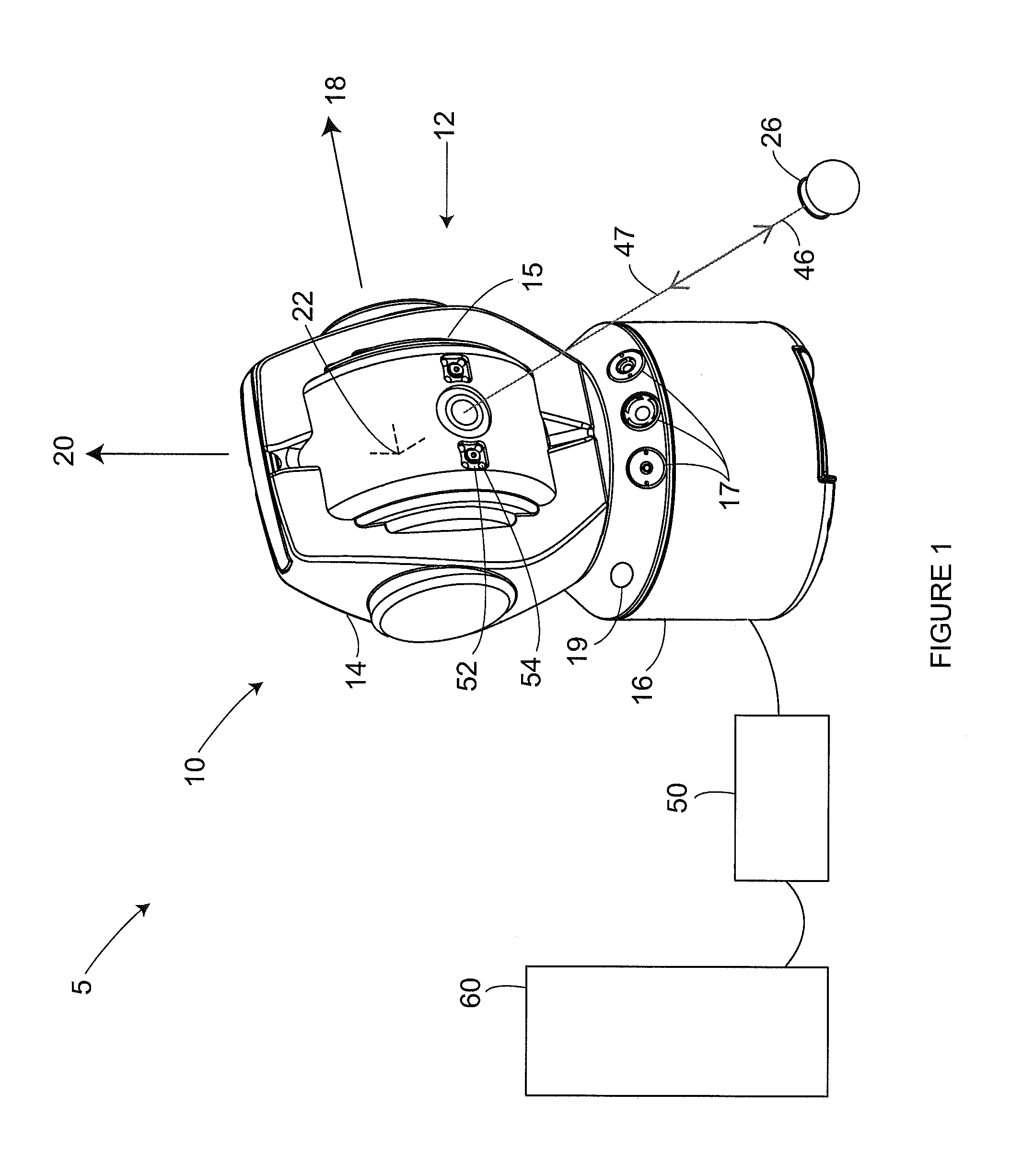 Six degree-of-freedom laser tracker that cooperates with a remote projector to convey information