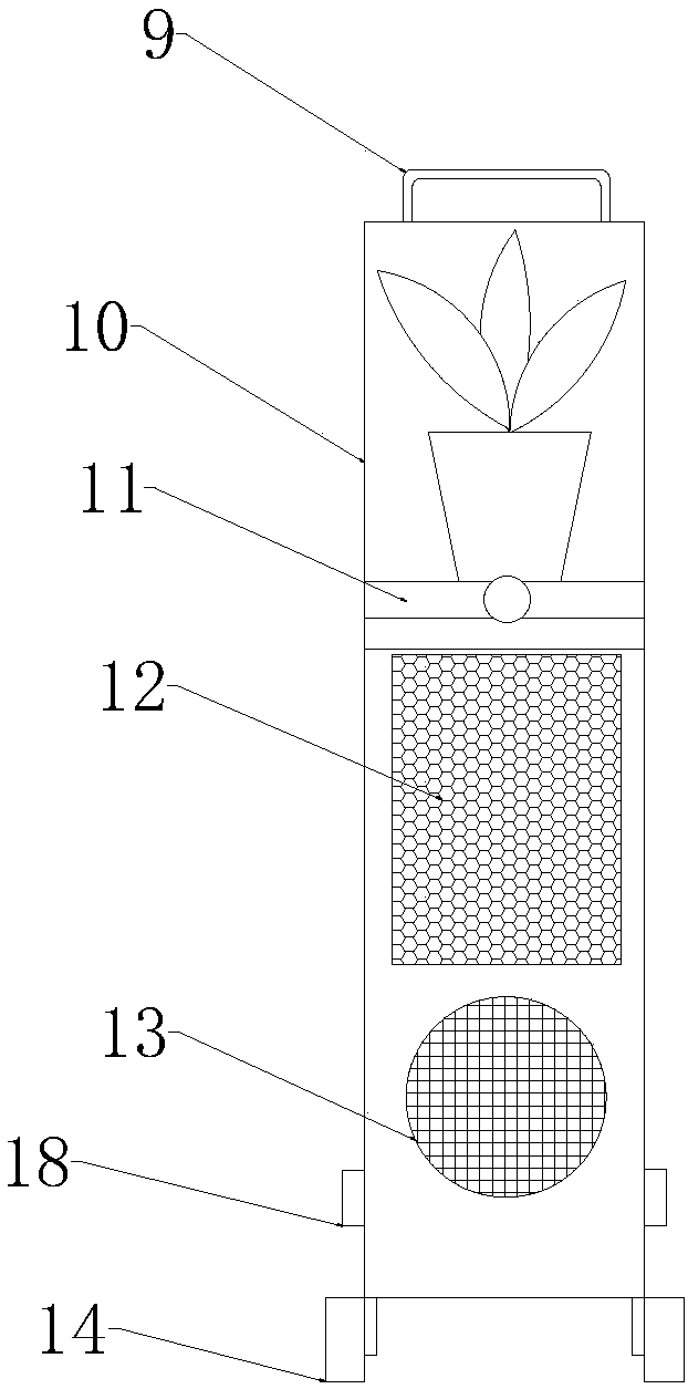 Multifunctional computer host case placing rack