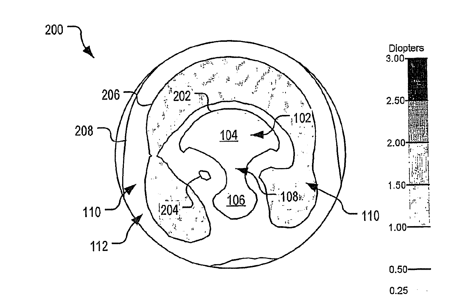 Ophthalmic lens element