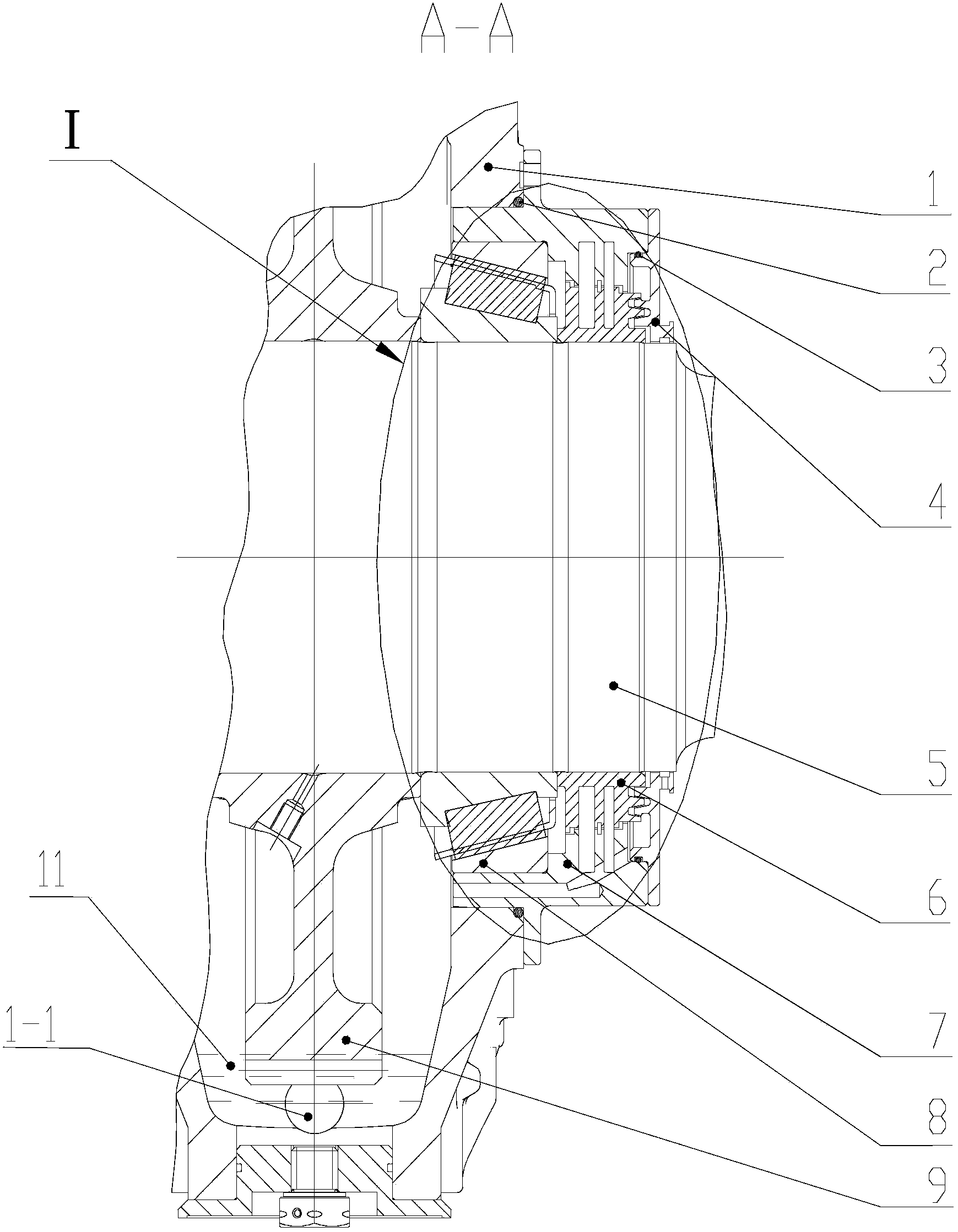 High-speed gearbox sealing device and high-speed gearbox with same