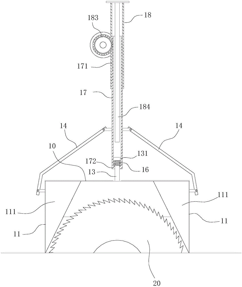 Multifunctional protective cover of disk saw