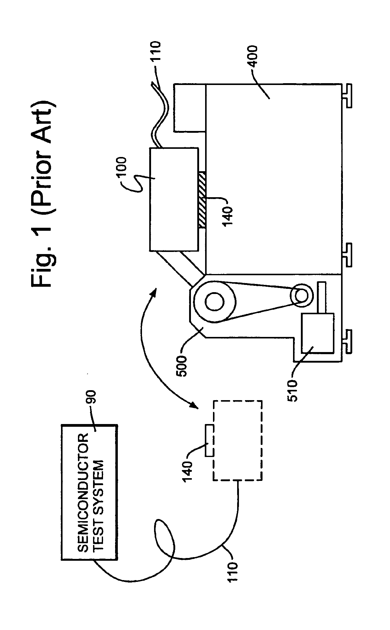 Probe contact system using flexible printed circuit board